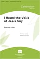 I Heard the Voice of Jesus Say SATB choral sheet music cover